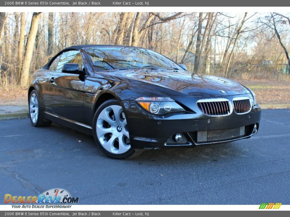2006 BMW 6 Series 650i Convertible Jet Black / Black Photo #1