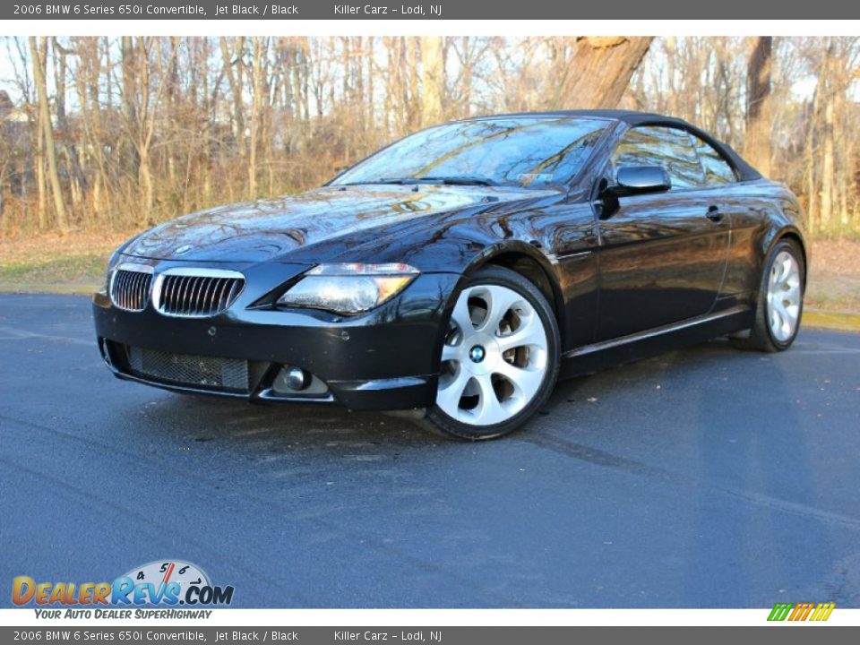 2006 BMW 6 Series 650i Convertible Jet Black / Black Photo #3