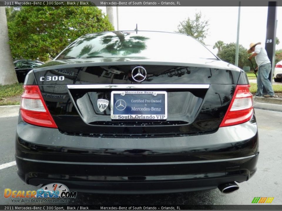 2011 Mercedes-Benz C 300 Sport Black / Black Photo #6