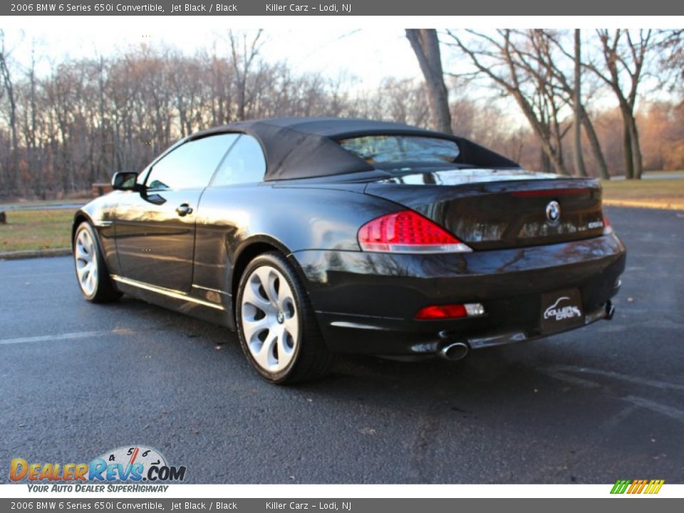 2006 BMW 6 Series 650i Convertible Jet Black / Black Photo #5