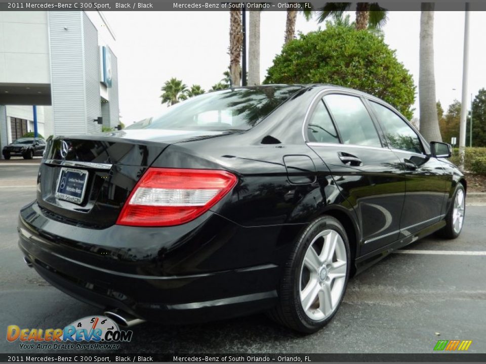 2011 Mercedes-Benz C 300 Sport Black / Black Photo #7