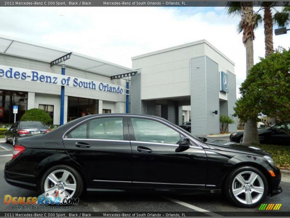 2011 Mercedes-Benz C 300 Sport Black / Black Photo #8