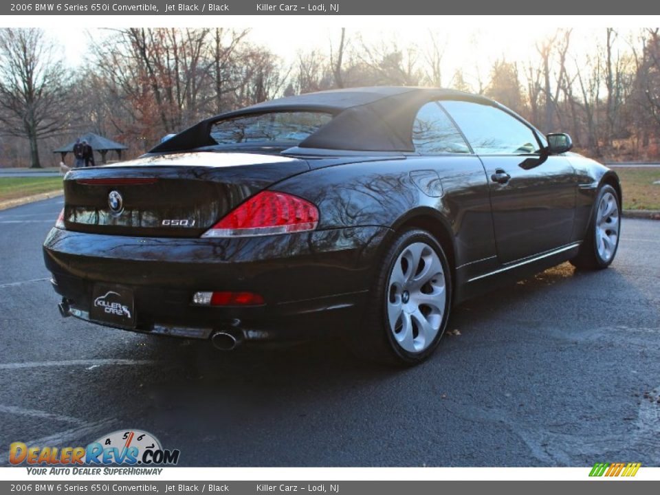 2006 BMW 6 Series 650i Convertible Jet Black / Black Photo #9