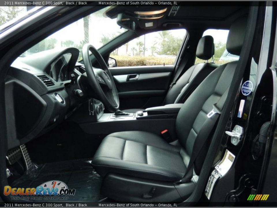 2011 Mercedes-Benz C 300 Sport Black / Black Photo #12
