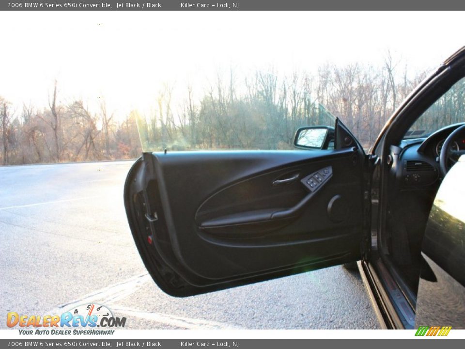 2006 BMW 6 Series 650i Convertible Jet Black / Black Photo #11