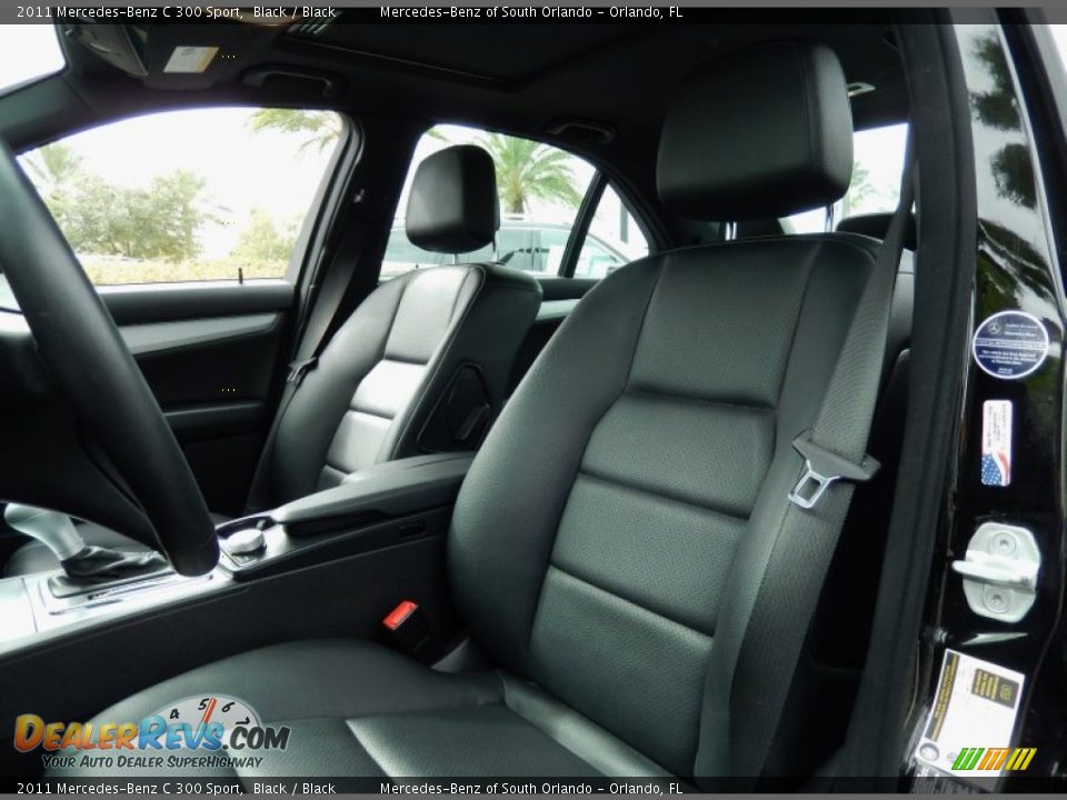 2011 Mercedes-Benz C 300 Sport Black / Black Photo #13