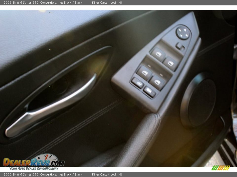 2006 BMW 6 Series 650i Convertible Jet Black / Black Photo #12