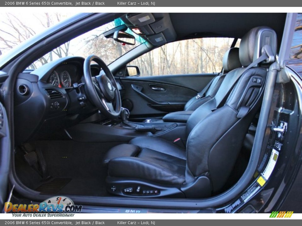 2006 BMW 6 Series 650i Convertible Jet Black / Black Photo #13