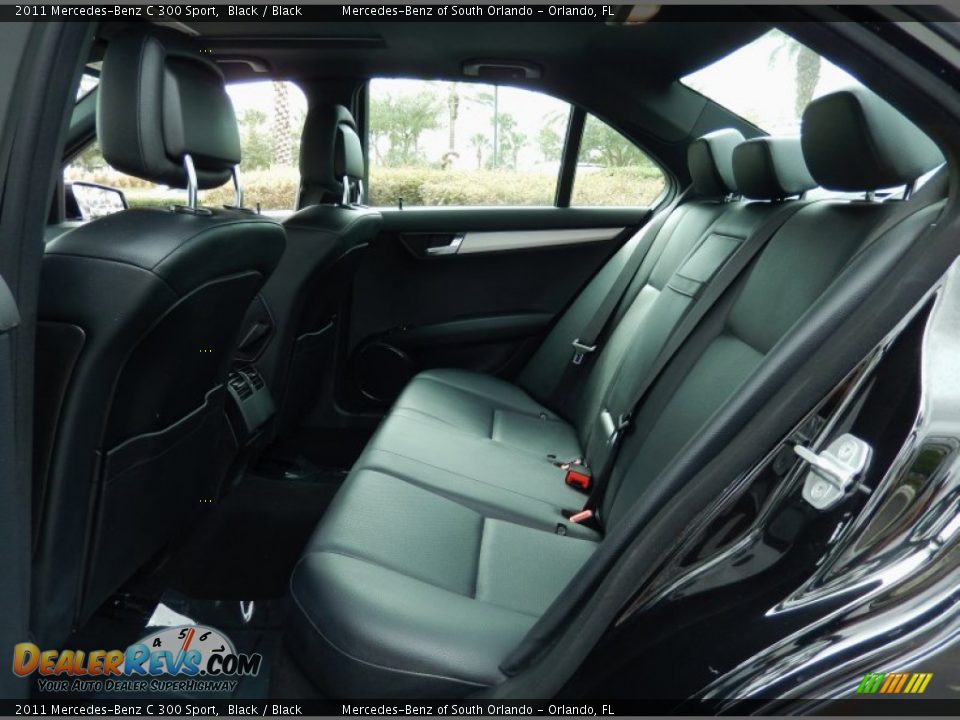 2011 Mercedes-Benz C 300 Sport Black / Black Photo #15