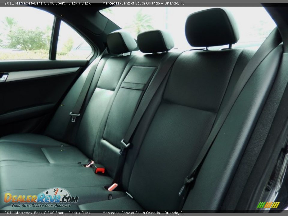 2011 Mercedes-Benz C 300 Sport Black / Black Photo #16