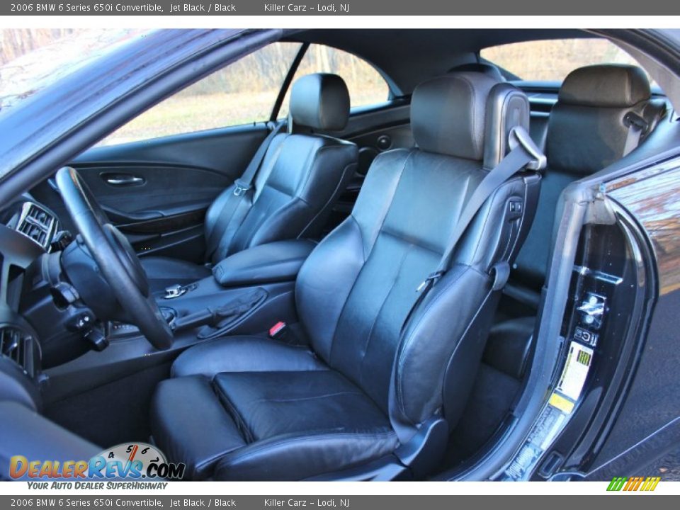 2006 BMW 6 Series 650i Convertible Jet Black / Black Photo #15