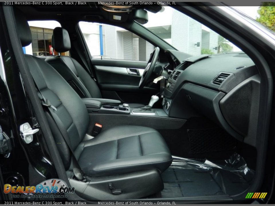 2011 Mercedes-Benz C 300 Sport Black / Black Photo #17
