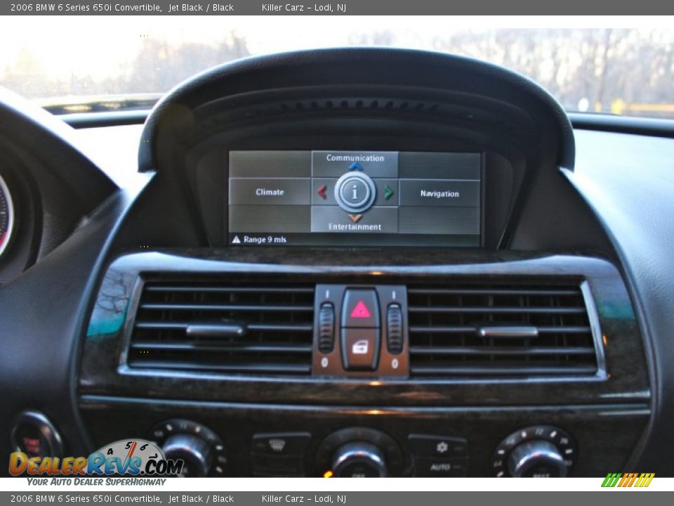 2006 BMW 6 Series 650i Convertible Jet Black / Black Photo #18