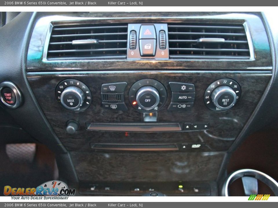 2006 BMW 6 Series 650i Convertible Jet Black / Black Photo #19