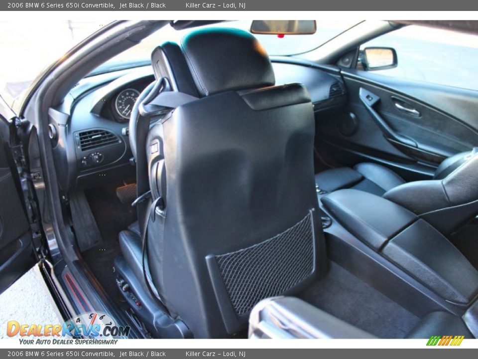 2006 BMW 6 Series 650i Convertible Jet Black / Black Photo #23