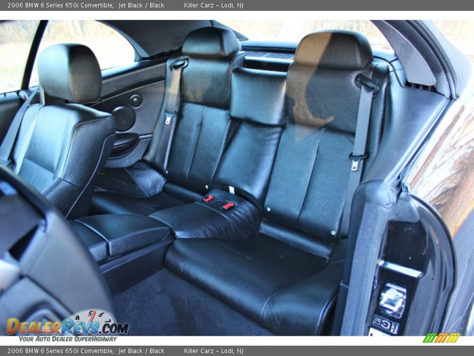 2006 BMW 6 Series 650i Convertible Jet Black / Black Photo #24