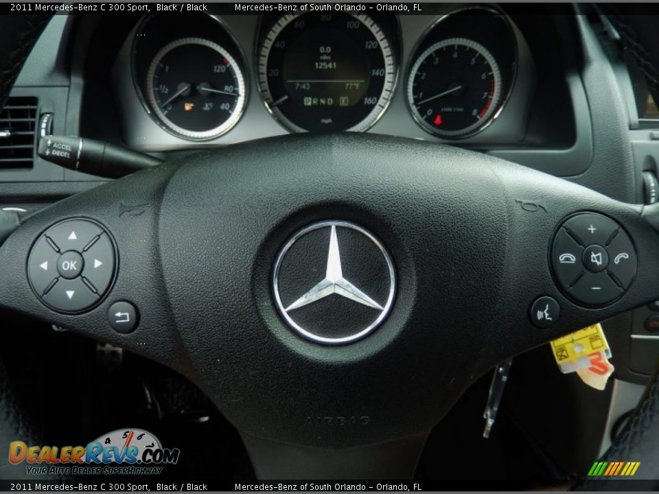 2011 Mercedes-Benz C 300 Sport Black / Black Photo #25