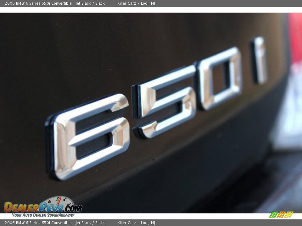 2006 BMW 6 Series 650i Convertible Jet Black / Black Photo #26