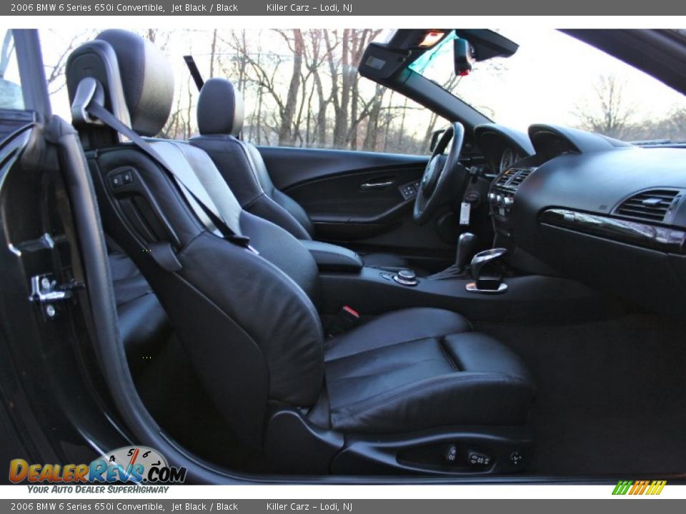 2006 BMW 6 Series 650i Convertible Jet Black / Black Photo #27