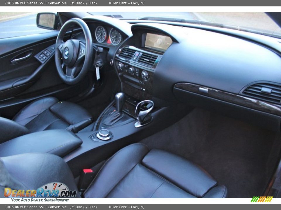 2006 BMW 6 Series 650i Convertible Jet Black / Black Photo #28