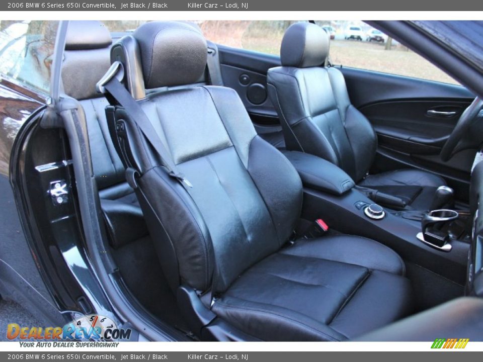 2006 BMW 6 Series 650i Convertible Jet Black / Black Photo #29