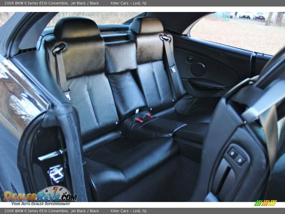 2006 BMW 6 Series 650i Convertible Jet Black / Black Photo #30