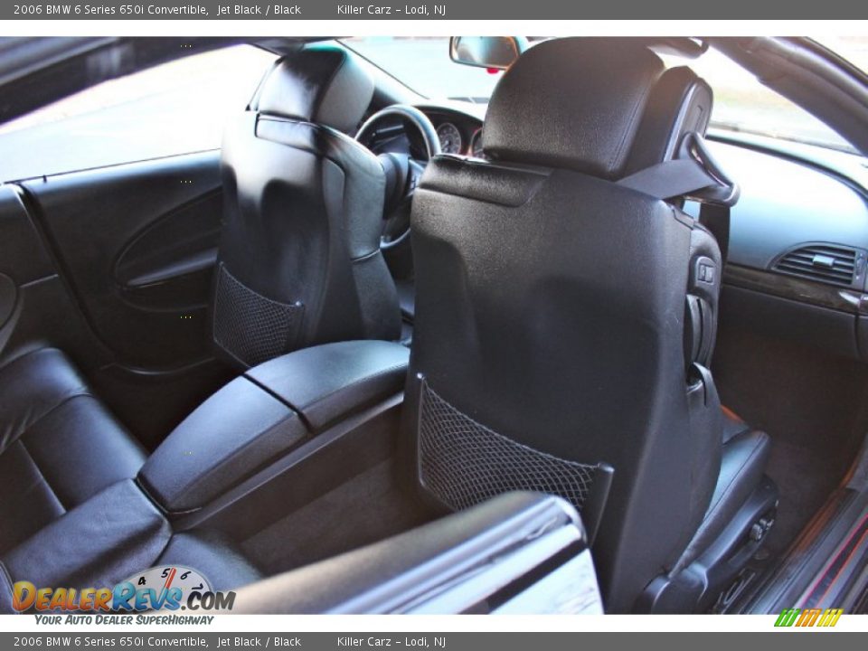2006 BMW 6 Series 650i Convertible Jet Black / Black Photo #31