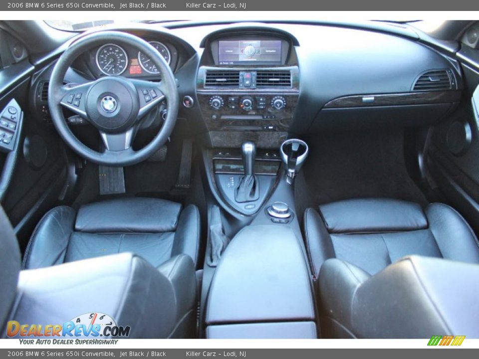 2006 BMW 6 Series 650i Convertible Jet Black / Black Photo #33