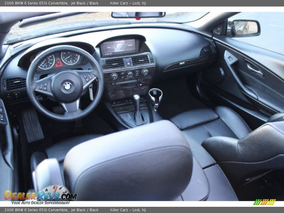 2006 BMW 6 Series 650i Convertible Jet Black / Black Photo #34