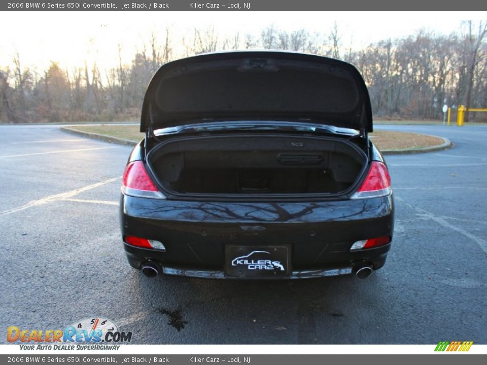 2006 BMW 6 Series 650i Convertible Jet Black / Black Photo #36