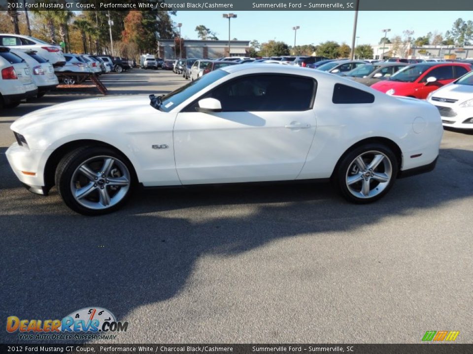 2012 Ford Mustang GT Coupe Performance White / Charcoal Black/Cashmere Photo #2