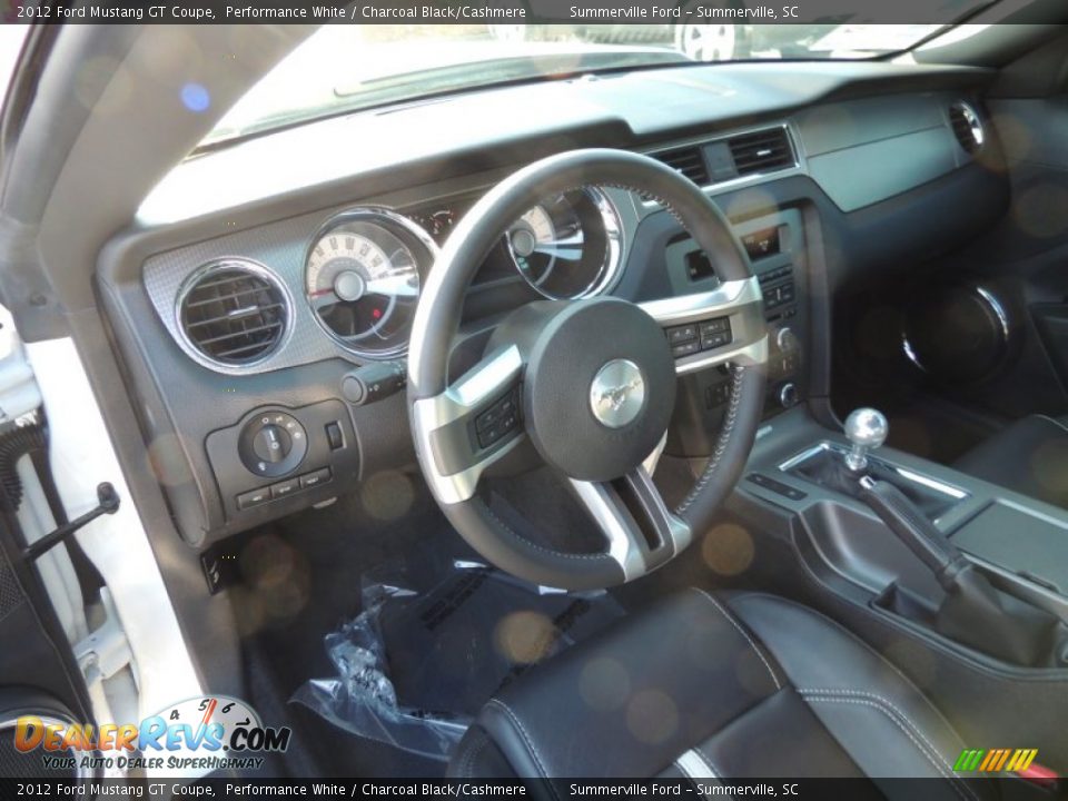 2012 Ford Mustang GT Coupe Performance White / Charcoal Black/Cashmere Photo #3
