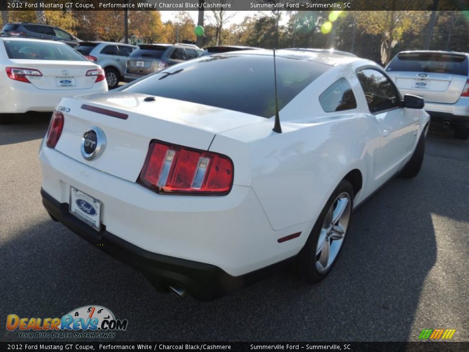 2012 Ford Mustang GT Coupe Performance White / Charcoal Black/Cashmere Photo #10