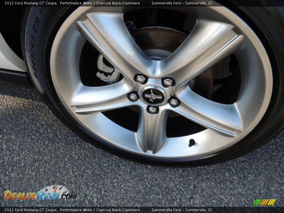 2012 Ford Mustang GT Coupe Performance White / Charcoal Black/Cashmere Photo #12