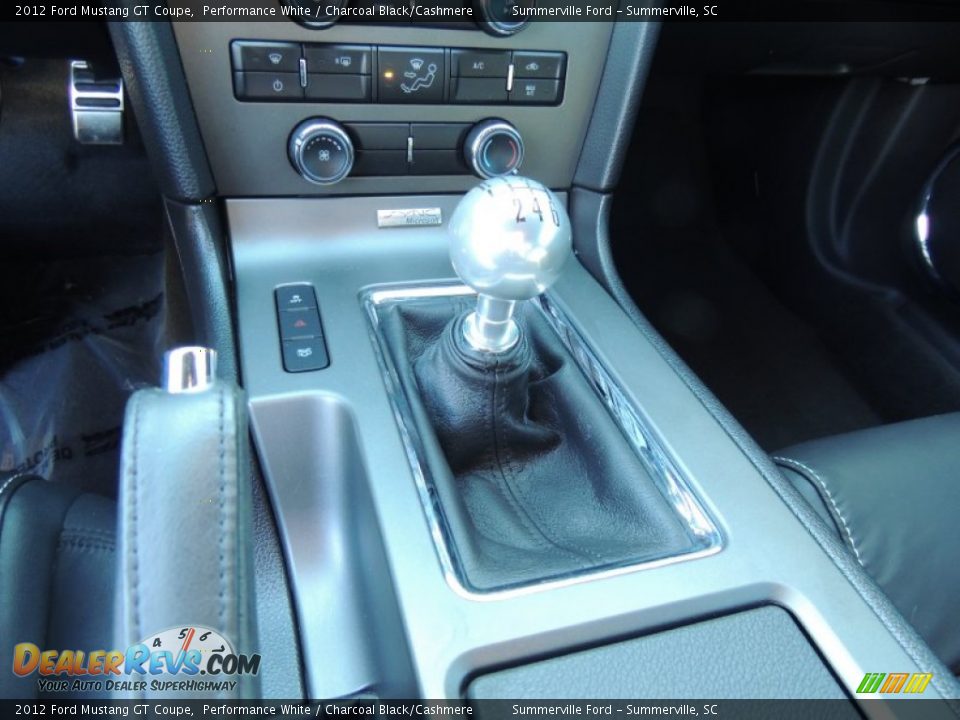 2012 Ford Mustang GT Coupe Performance White / Charcoal Black/Cashmere Photo #15