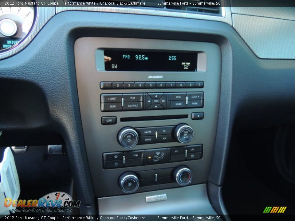 2012 Ford Mustang GT Coupe Performance White / Charcoal Black/Cashmere Photo #16