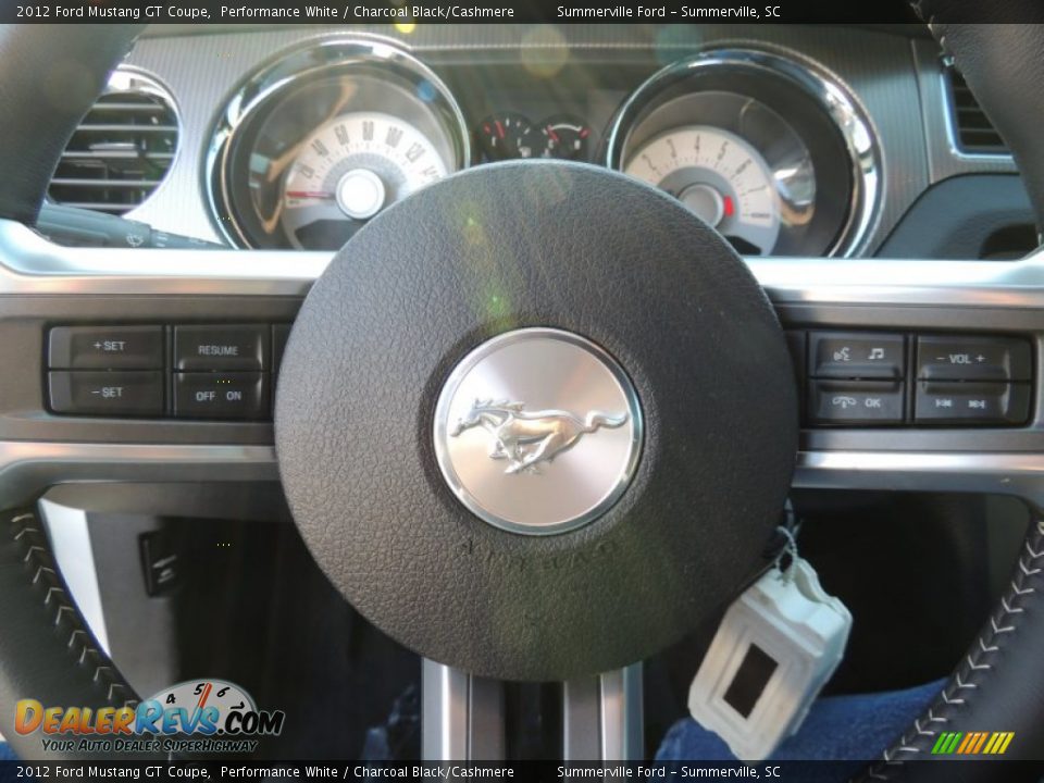 2012 Ford Mustang GT Coupe Performance White / Charcoal Black/Cashmere Photo #17