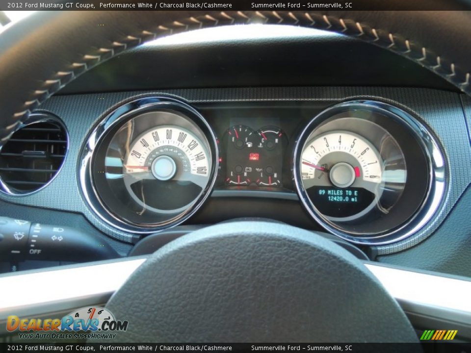 2012 Ford Mustang GT Coupe Performance White / Charcoal Black/Cashmere Photo #18