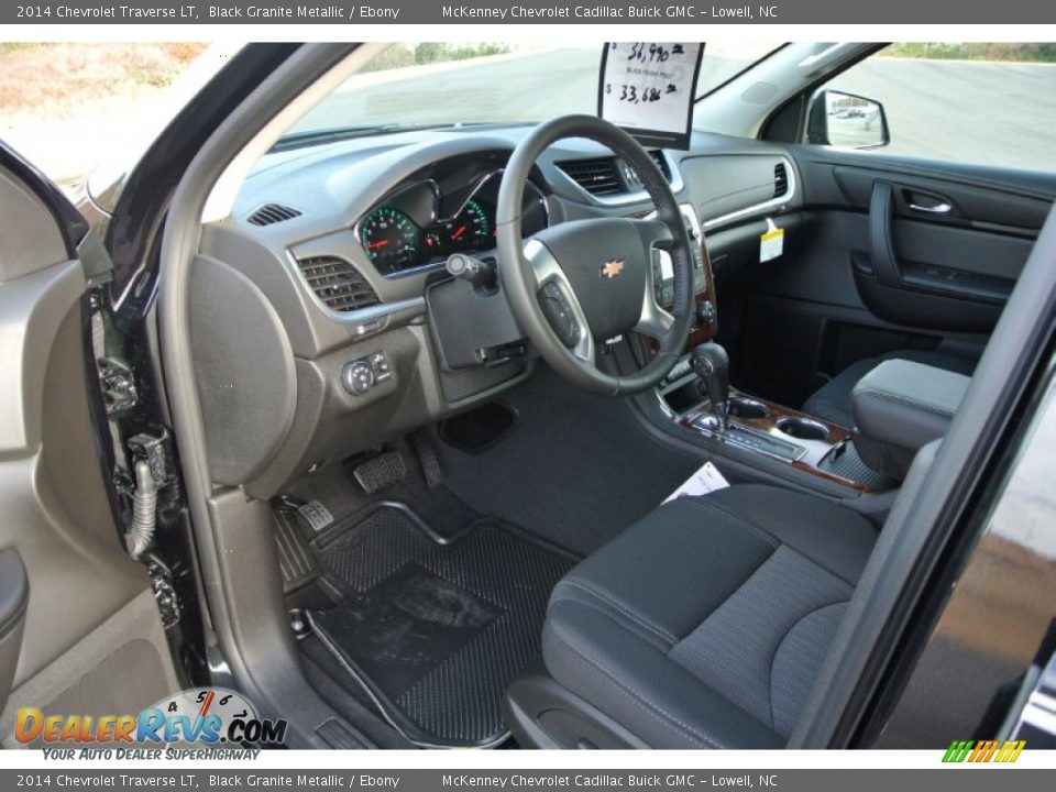 2014 Chevrolet Traverse LT Black Granite Metallic / Ebony Photo #16