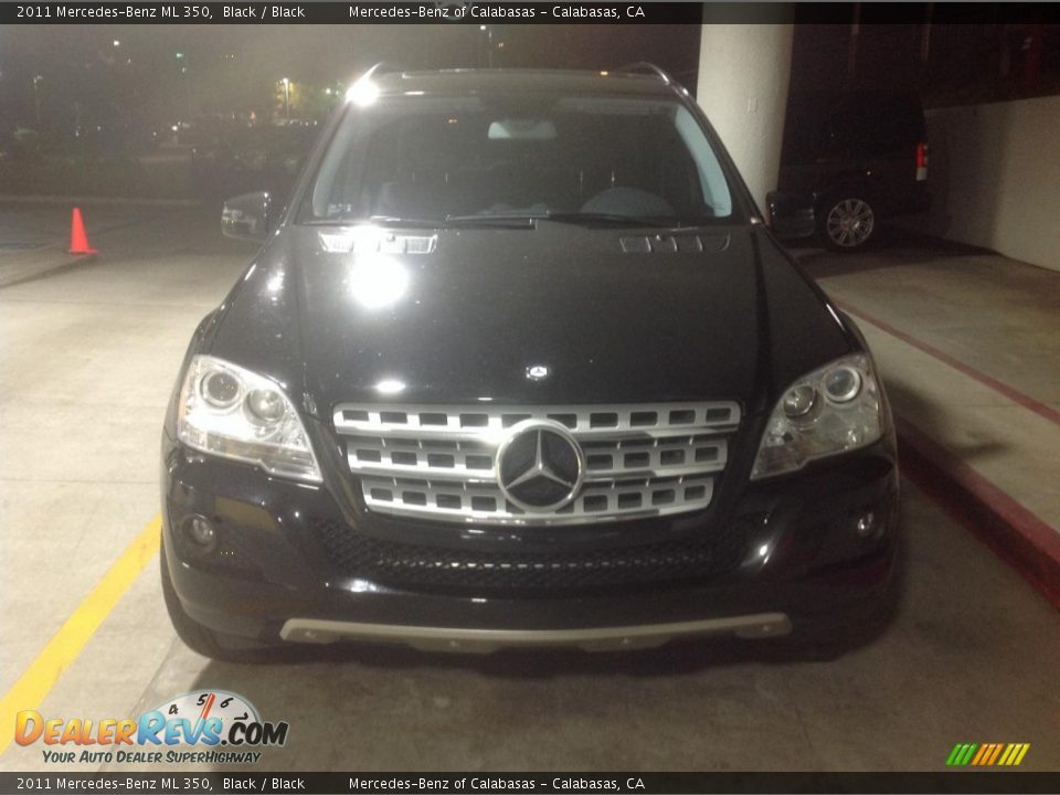 2011 Mercedes-Benz ML 350 Black / Black Photo #1