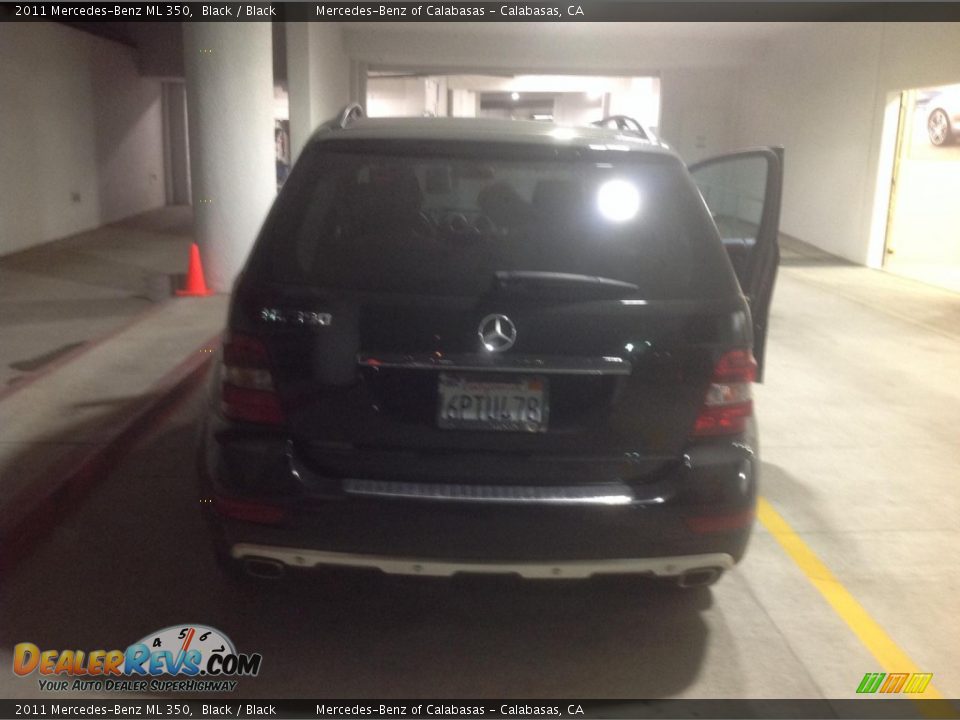 2011 Mercedes-Benz ML 350 Black / Black Photo #3