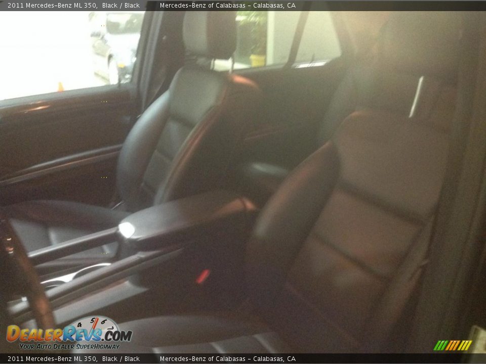 2011 Mercedes-Benz ML 350 Black / Black Photo #7