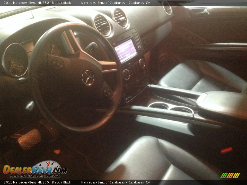 2011 Mercedes-Benz ML 350 Black / Black Photo #8