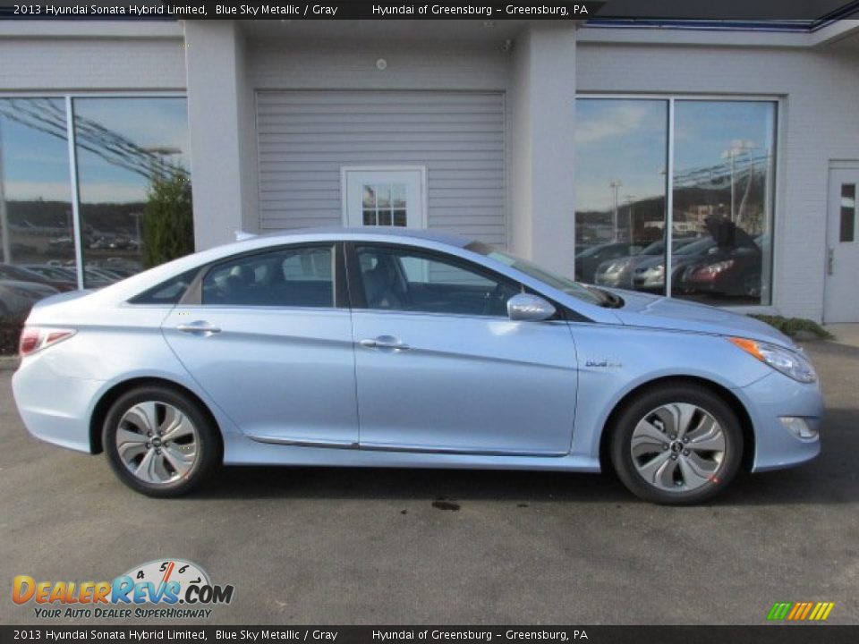 2013 Hyundai Sonata Hybrid Limited Blue Sky Metallic / Gray Photo #2