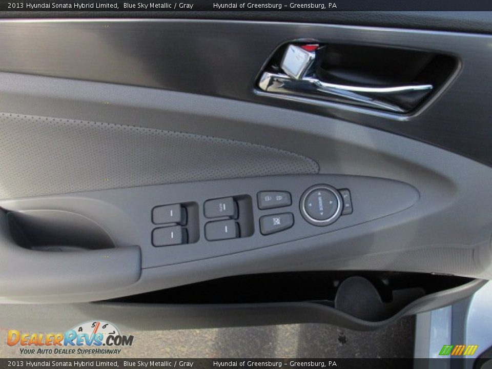 2013 Hyundai Sonata Hybrid Limited Blue Sky Metallic / Gray Photo #9