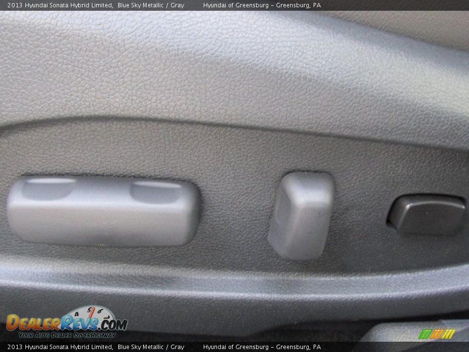 2013 Hyundai Sonata Hybrid Limited Blue Sky Metallic / Gray Photo #11