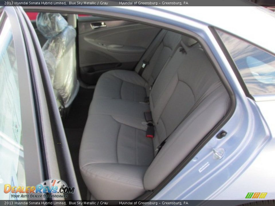 2013 Hyundai Sonata Hybrid Limited Blue Sky Metallic / Gray Photo #19