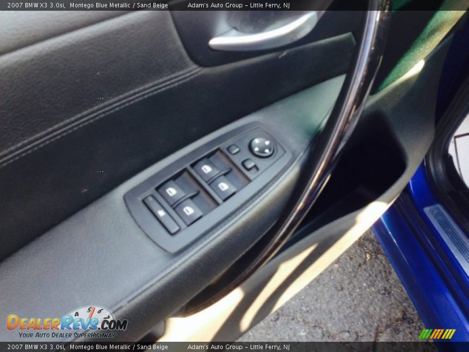 2007 BMW X3 3.0si Montego Blue Metallic / Sand Beige Photo #10