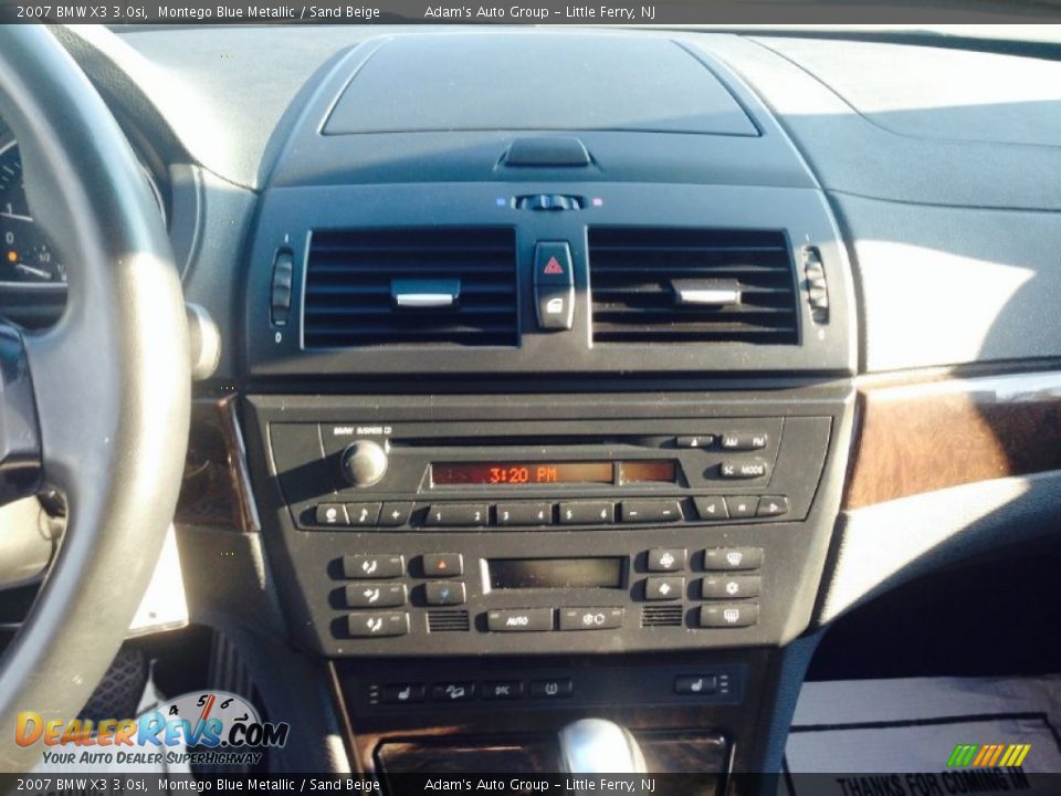 2007 BMW X3 3.0si Montego Blue Metallic / Sand Beige Photo #16