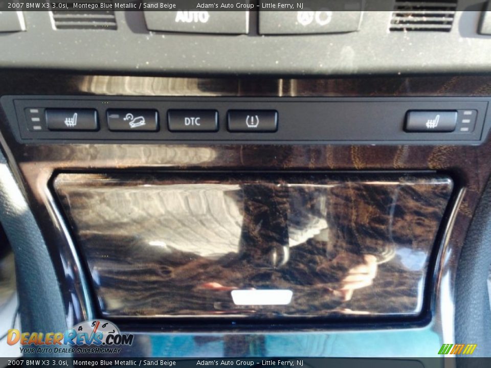 2007 BMW X3 3.0si Montego Blue Metallic / Sand Beige Photo #17